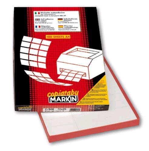 MARKIN CONF 1600 ETICHETTE ADESIVE 105X35 mm BIANCO