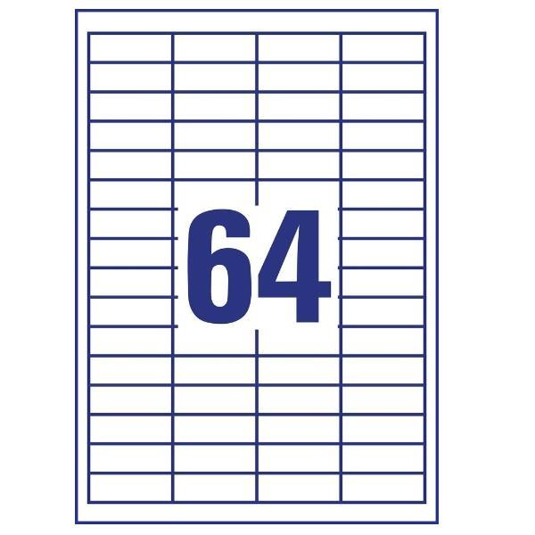 Avery - Bianco - 48.5 x 16.9 mm …