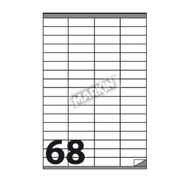 MARKIN ETICHETTE ADESIVE 52X16.9 mm BIANCO CONF 6800 …