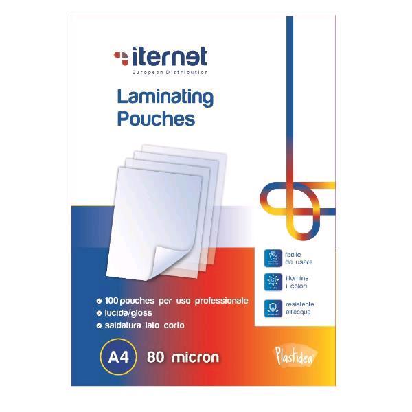 ITERNET POUCHES PER PLASTIFICATRICE 297X210 mm A4 80 …
