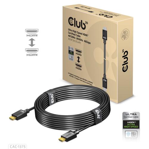 CLUB3D CAC-1375 CAVO HDMI 2.1 MASCHIO/MASCHIOULTRA HIGH SPEED …