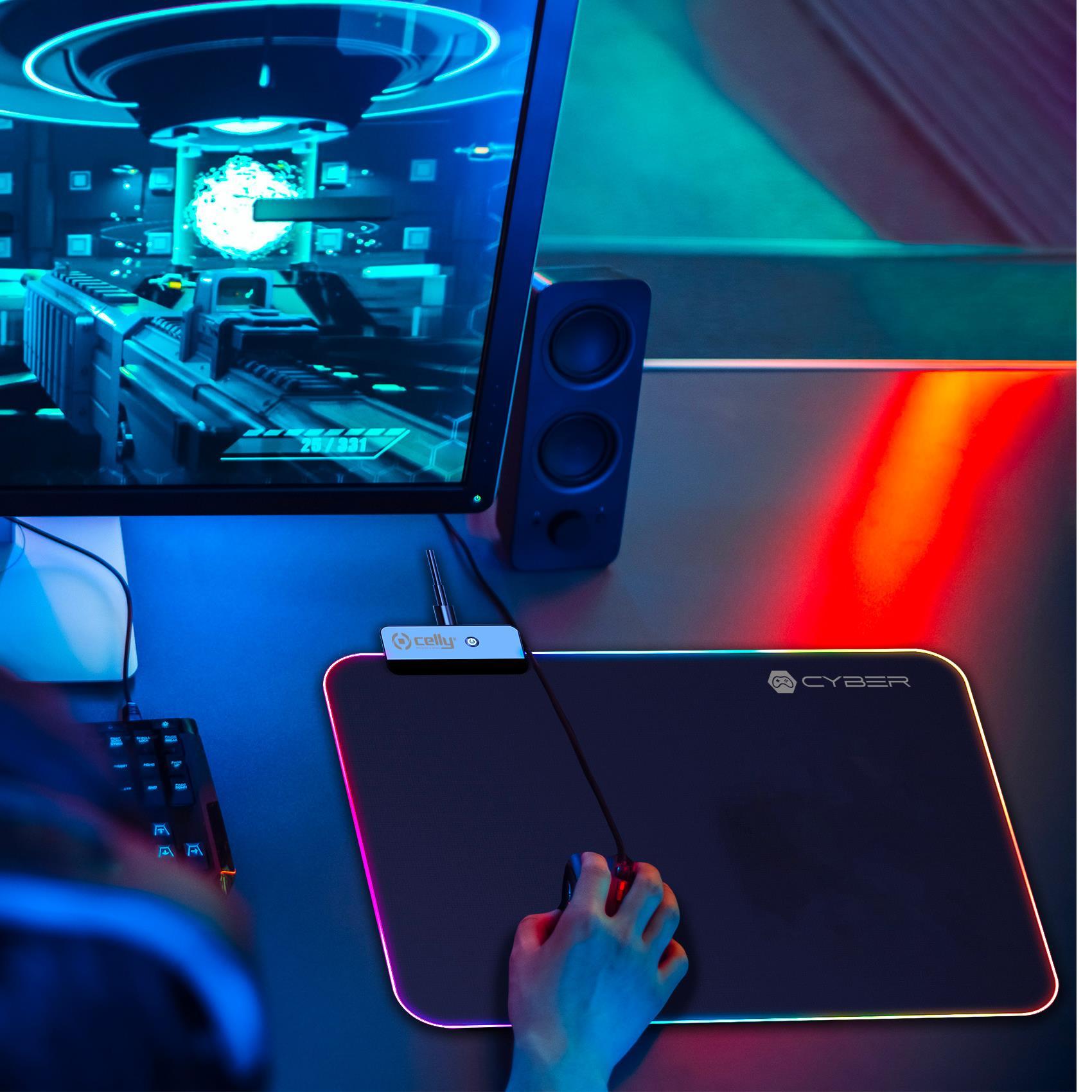CELLY CYBERPAD TAPPETINO PER IL MOUSE GAMING RGB …