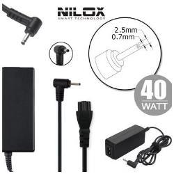 NILOX ALIMENTATORE PER NOTEBOOK ASUS 40W19V 2.1A CONNETTORE …