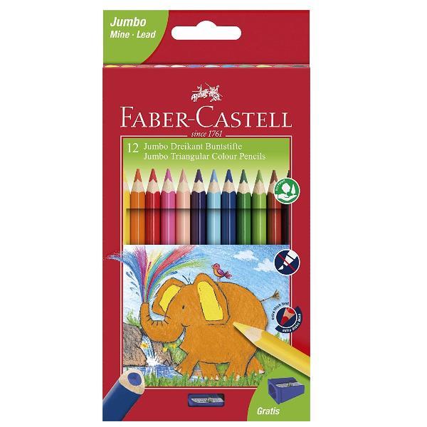 Faber-Castell Jumbo - Pastello colorato - colori assortiti …