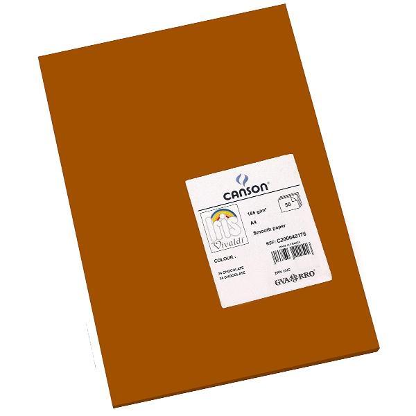 CANSON VIVALDI CARTA A4 185 GR COL. CIOCCOLATO …