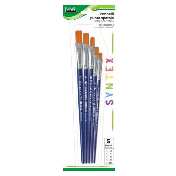 LEBEZ PENNELLO SYNTEX PIATTO MISURE ASSORTITE CONF 5 …