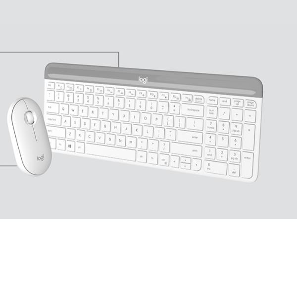 Logitech Slim Wireless Combo MK470 - Set mouse …