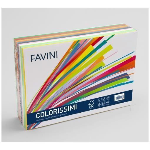 Favini Colorissimi Bristol T4 - Cartoncino - 250 …