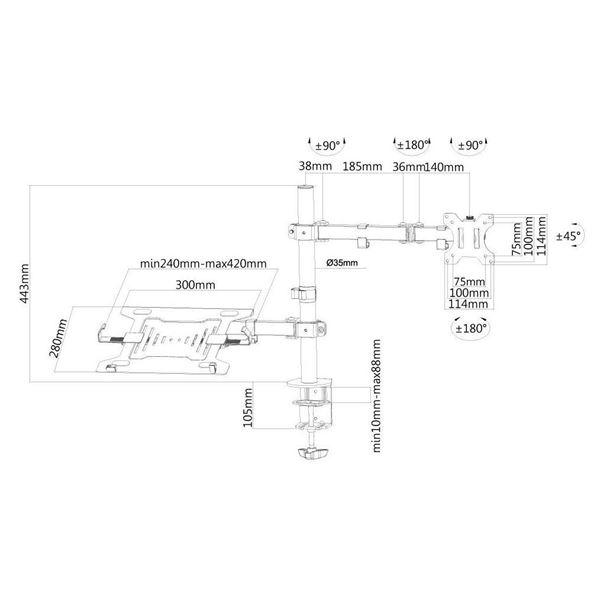 Neomounts by Newstar FPMA-D550NOTEBOOK - Kit montaggio - …