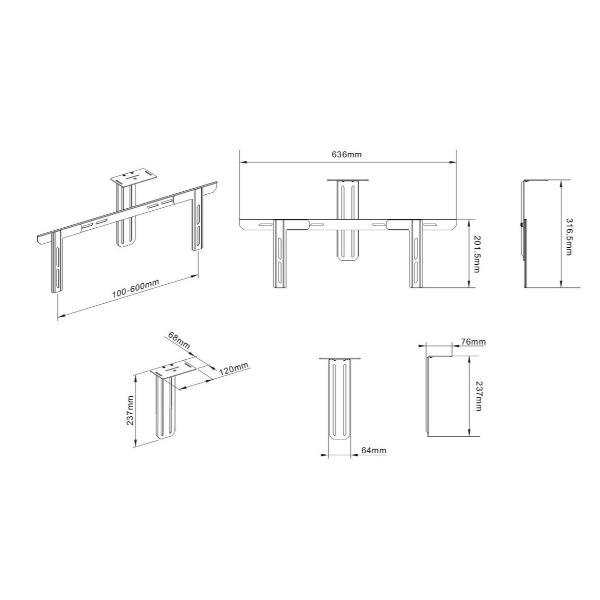 Multibrackets M Universal Camera Holder - Kit montaggio …