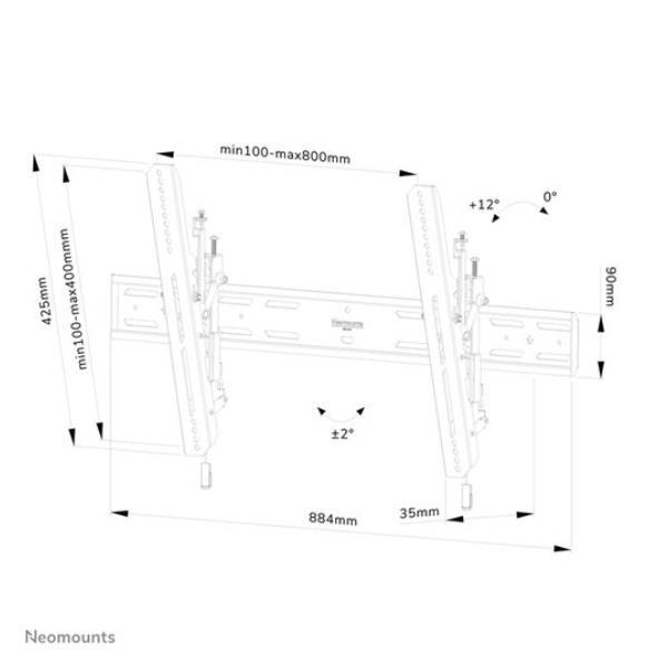 Neomounts by Newstar Select WL35S-850BL18 - Kit montaggio …