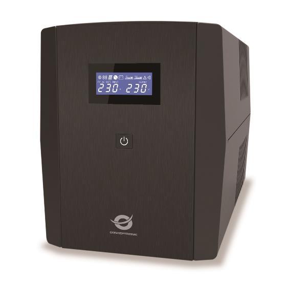Conceptronic 1200VA 720W, IEC x 6, HID USB, …