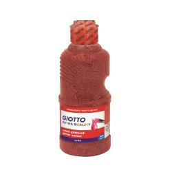 GIOTTO TEMPERA FLACONE DA 250ML COLORE ROSSO GLITTER …