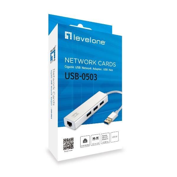 LevelOne USB-0503 - Hub - 3 x SuperSpeed …