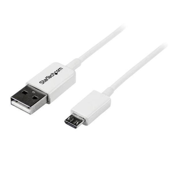 StarTech.com Cavo micro USB bianco 2 m - …