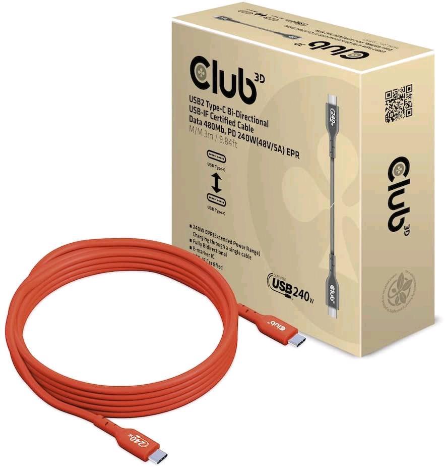 CLUB 3D CAC-1513 USB2 TYPE-C Bi-DIRECTIONAL USB-IF CERTIFIED …