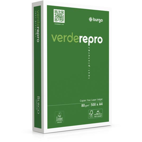 BURGO CF240RISME REPRO80 VERDE A4 80G/MQ