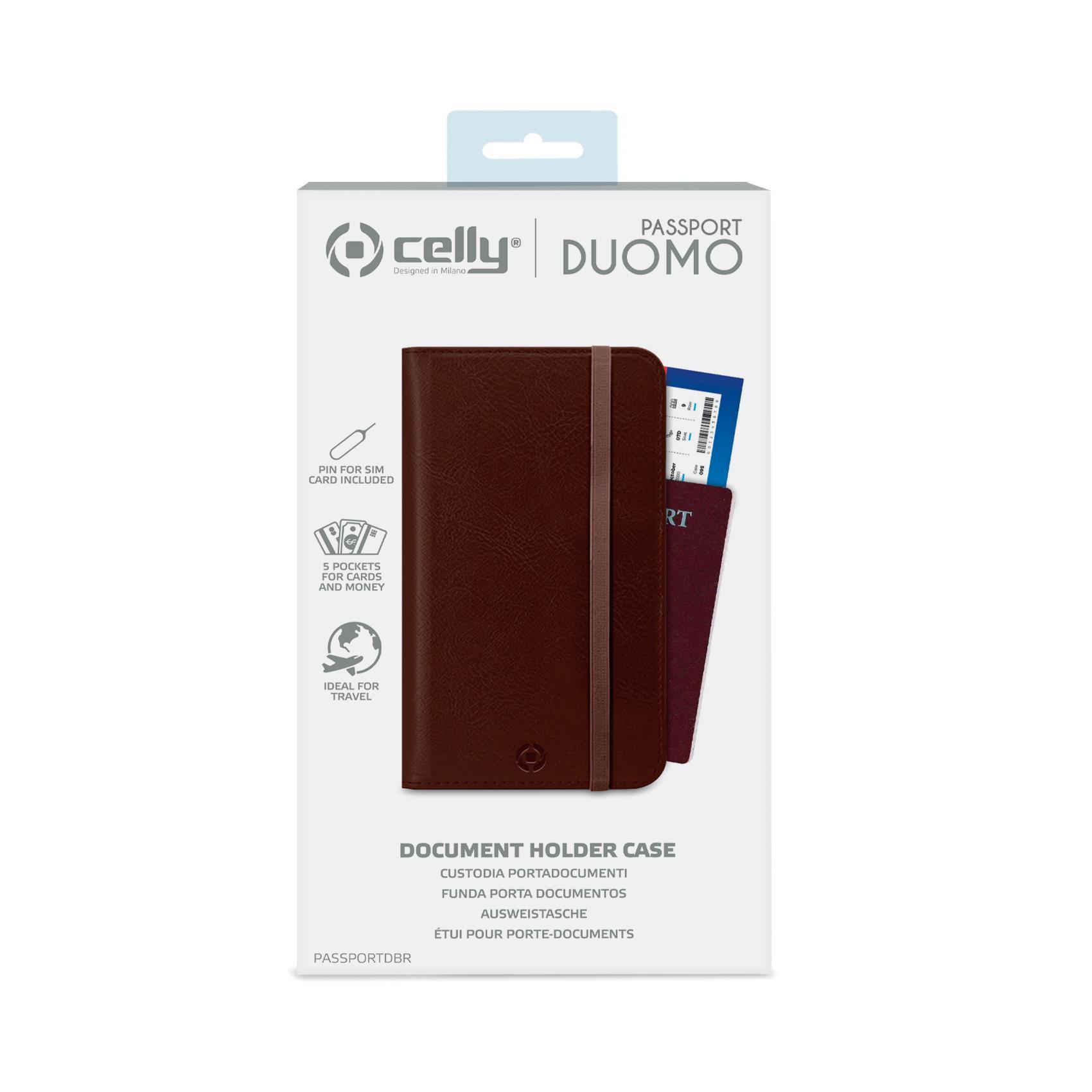 Celly Duomo Passport - Astuccio per carte/documenti di …