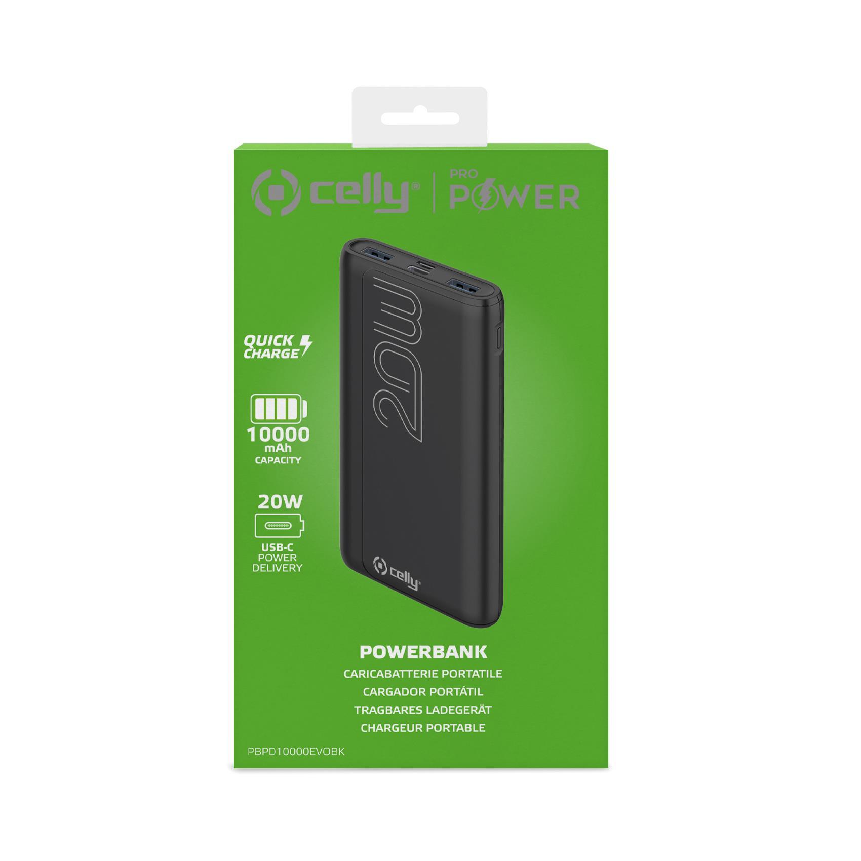 Celly ProPower PBPD10000EVO - Powerbank - 10000 mAh …