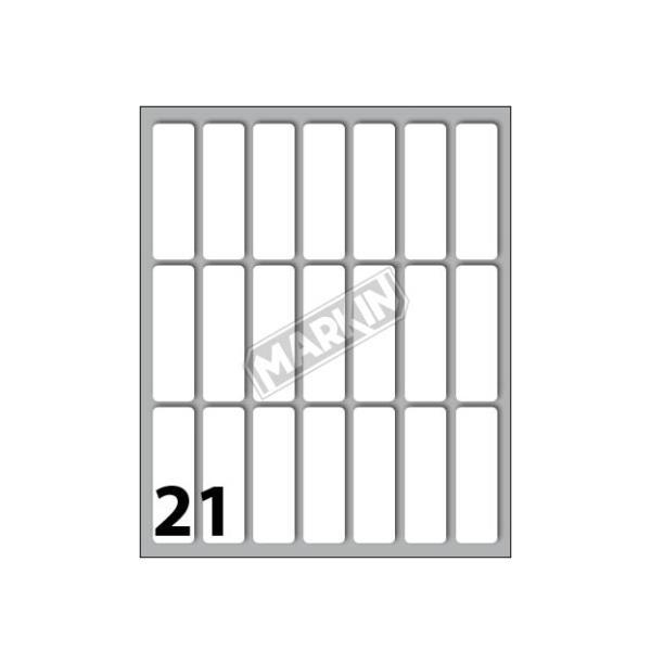 MARKIN ETICHETTE ADESIVE 46X14 mm BIANCO CONF 210 …