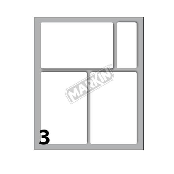 MARKIN ETICHETTE ADESIVE 83 X 53 mm BIANCO …