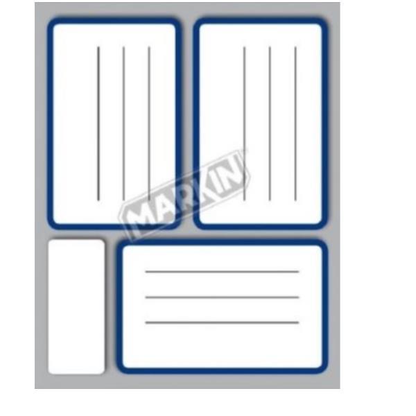 MARKIN ETICHETTE ADESIVE 53X83 mm BORDATA E RIGATA …