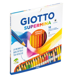 GIOTTO SUPERMINA PASTELLI COLORI ASSORTITI CONF 18 Pz. …