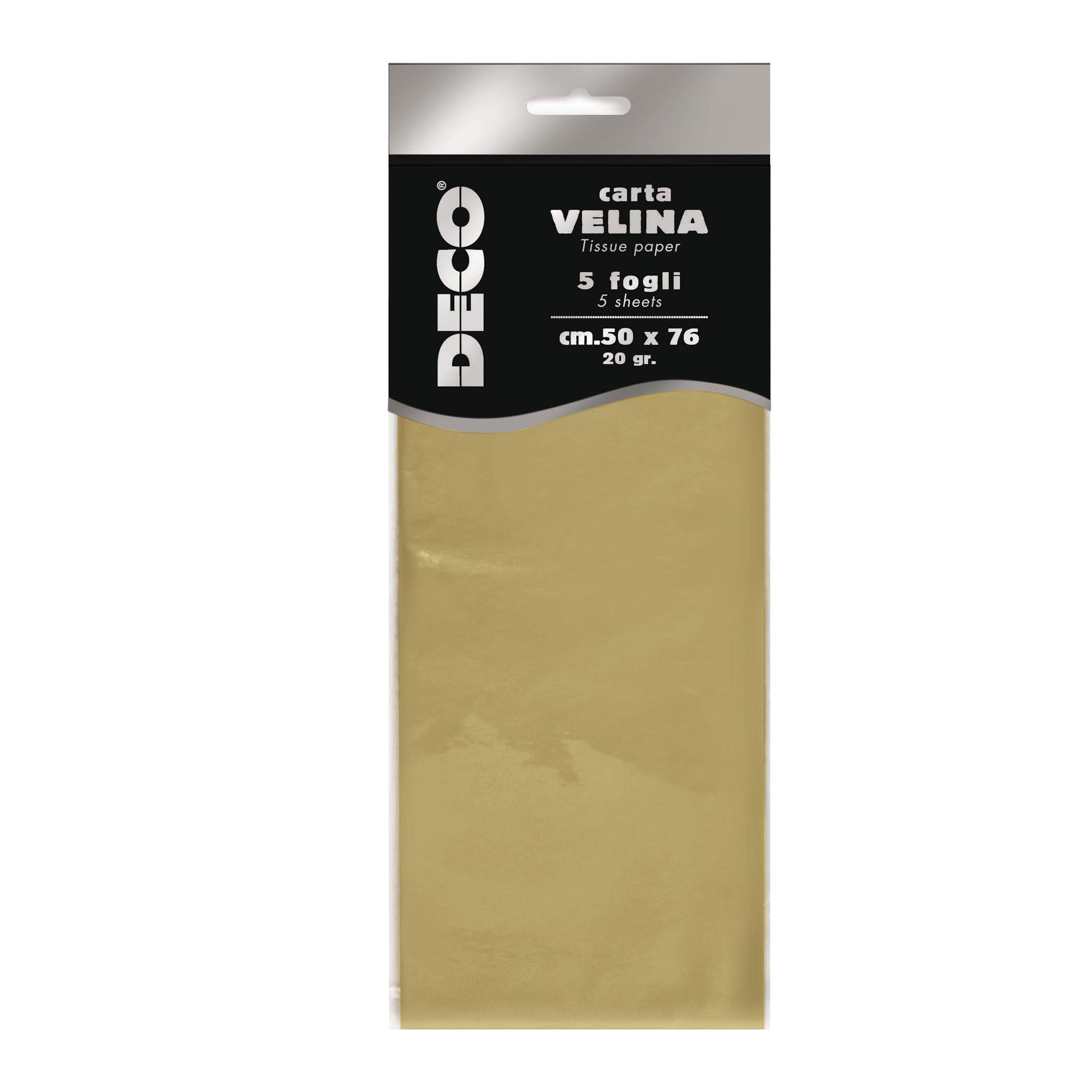 Carta velina metallizzata - 20 gr - 50x76 …