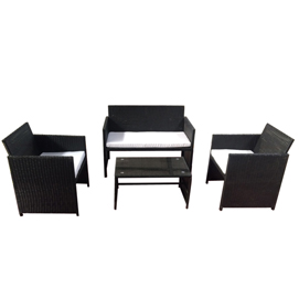 Salotto Valencia - nero/bianco - Garden Friend - …