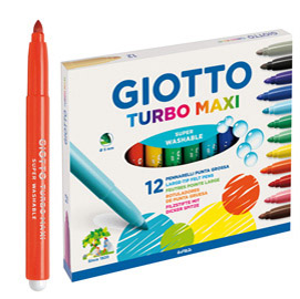 GIOTTO TURBO MAXI PENNARELLI LAVABILI ATOSSICI PUNTA MAXI …