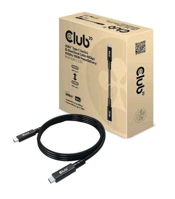 CLUB3D CAVO USB4 TYPE-C GEN 3x2 A USB …