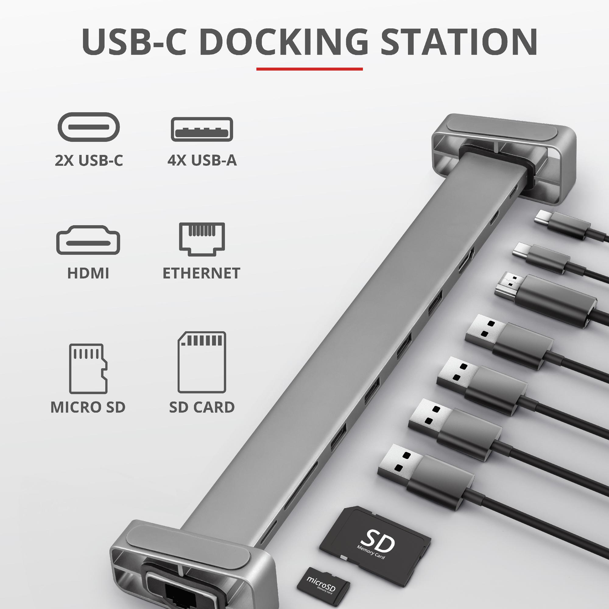 TRUST DALYX DOCK HUB MULTIPORTA 10-IN-1 USB-C CABLATO …